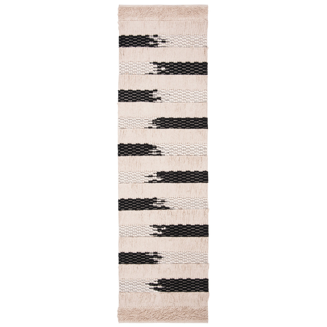 SAFAVIEH Natura NAT655A Handwoven Ivory / Black Rug Image 3