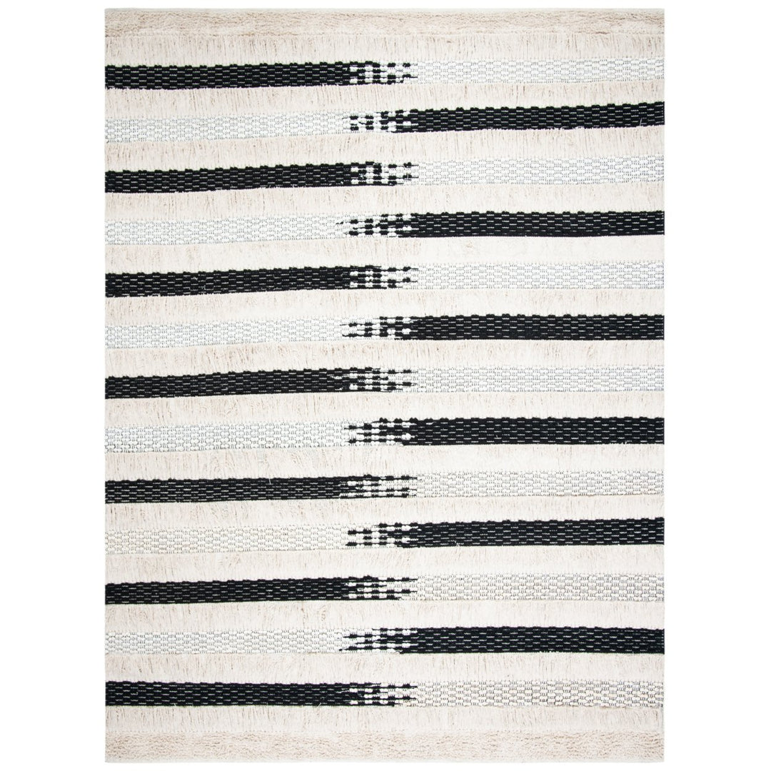 SAFAVIEH Natura NAT655A Handwoven Ivory / Black Rug Image 7