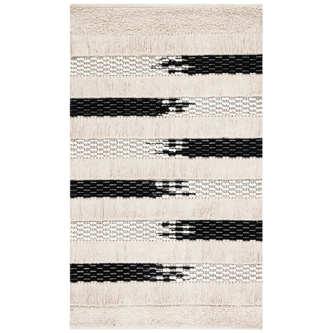 SAFAVIEH Natura NAT655A Handwoven Ivory / Black Rug Image 8