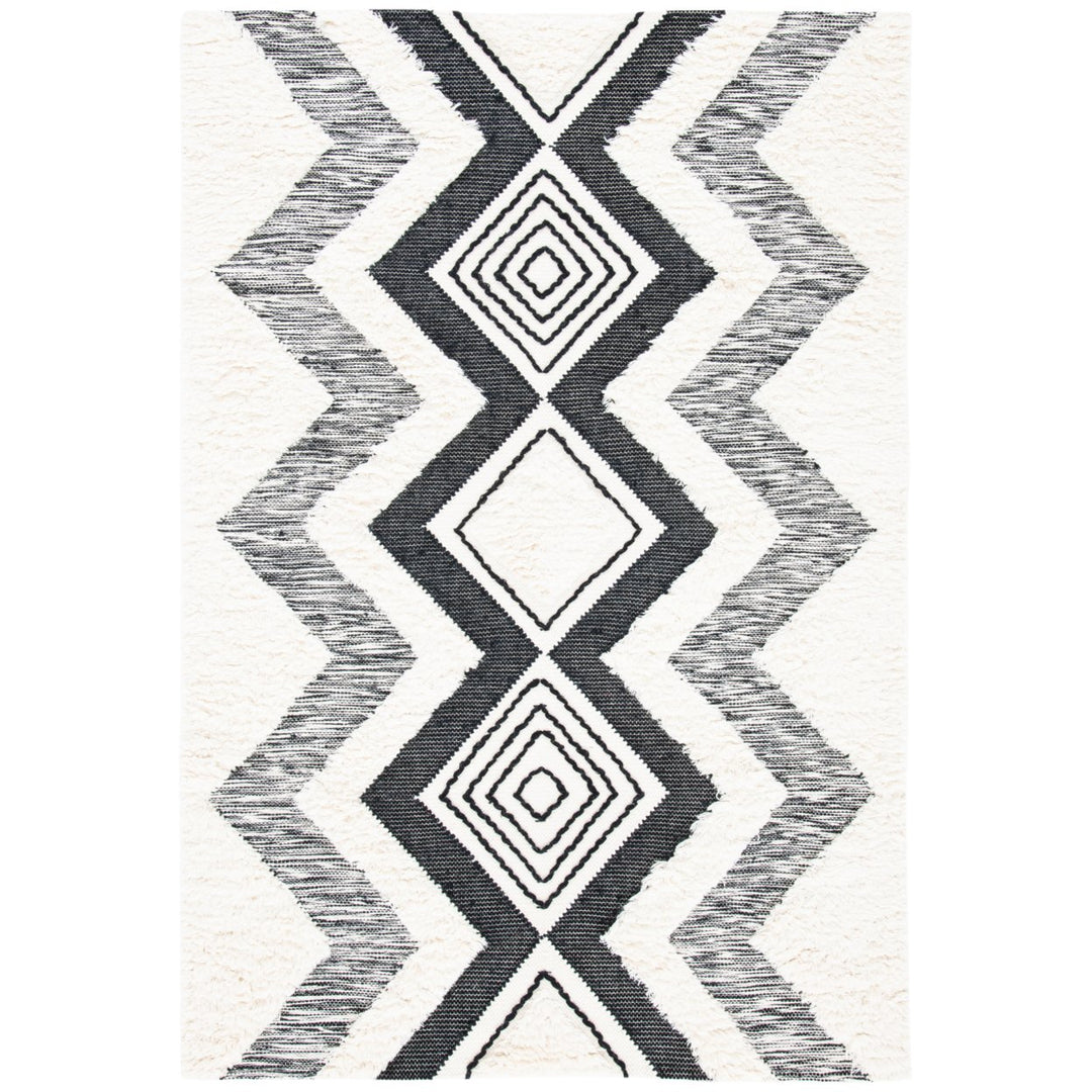 SAFAVIEH Natura NAT681A Handwoven Ivory / Black Rug Image 1