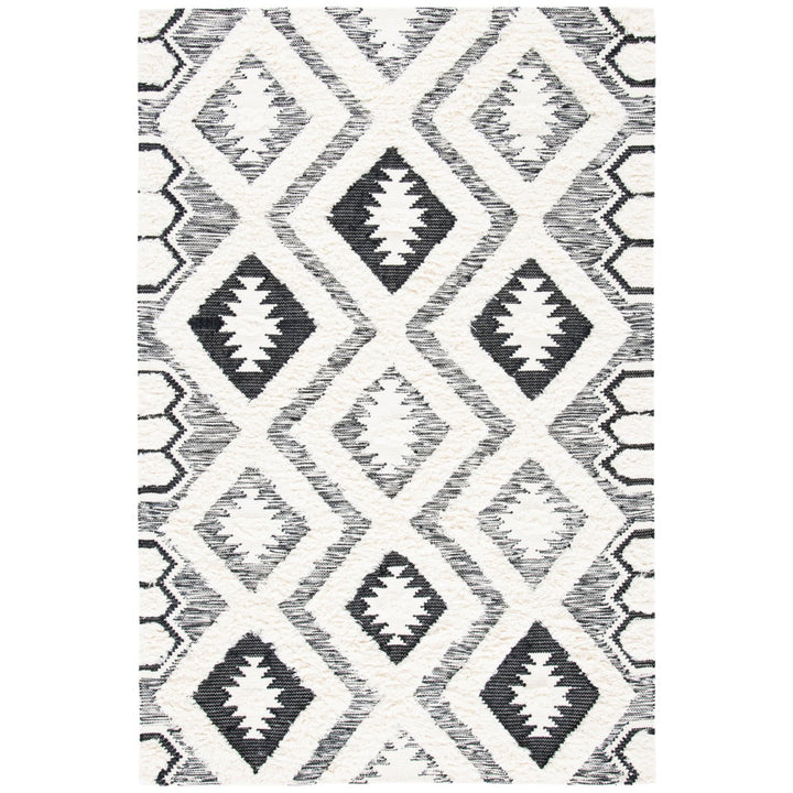 SAFAVIEH Natura NAT684A Handwoven Ivory / Black Rug Image 1