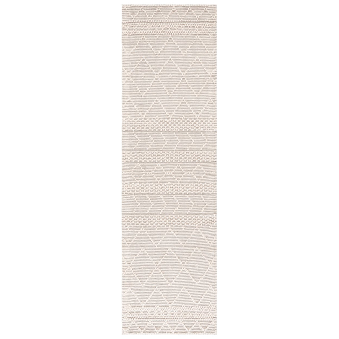 SAFAVIEH Natura NAT686A Handmade Ivory / Grey Rug Image 1