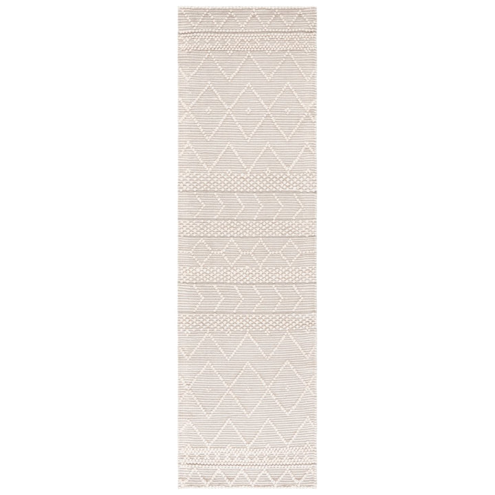 SAFAVIEH Natura NAT686A Handmade Ivory / Grey Rug Image 1