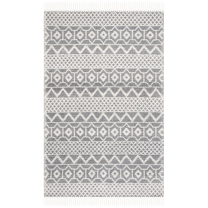 SAFAVIEH Natura NAT687A Handmade Ivory / Black Rug Image 1