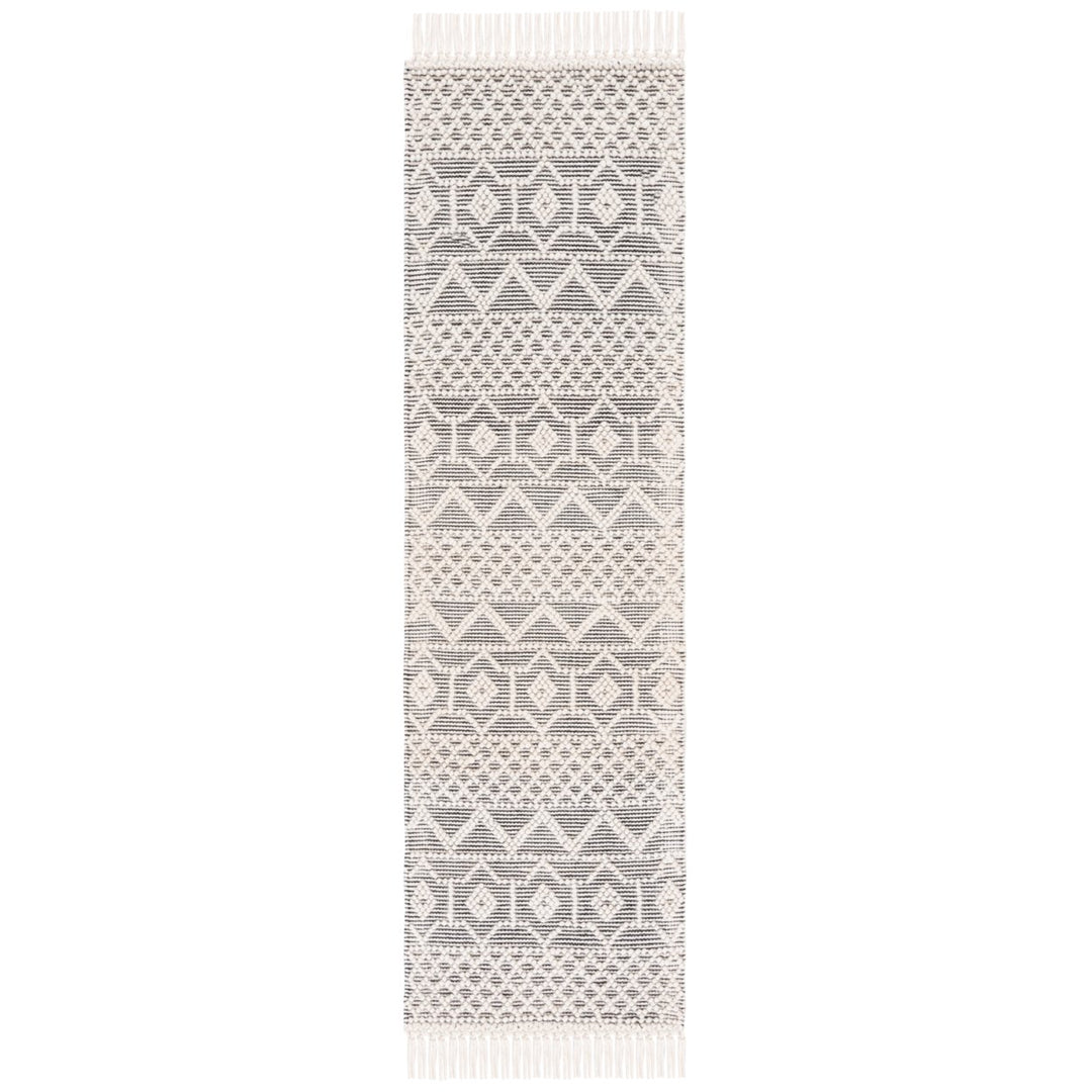 SAFAVIEH Natura NAT687A Handmade Ivory / Black Rug Image 3