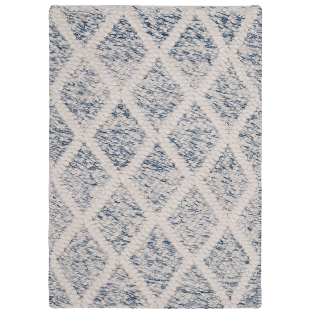 SAFAVIEH Natura NAT711B Handwoven Ivory / Blue Rug Image 2