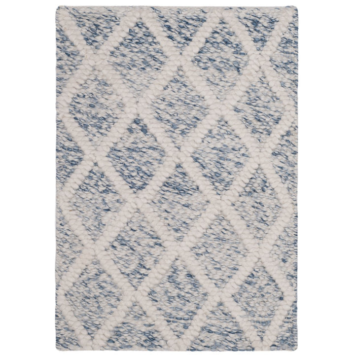 SAFAVIEH Natura NAT711B Handwoven Ivory / Blue Rug Image 1