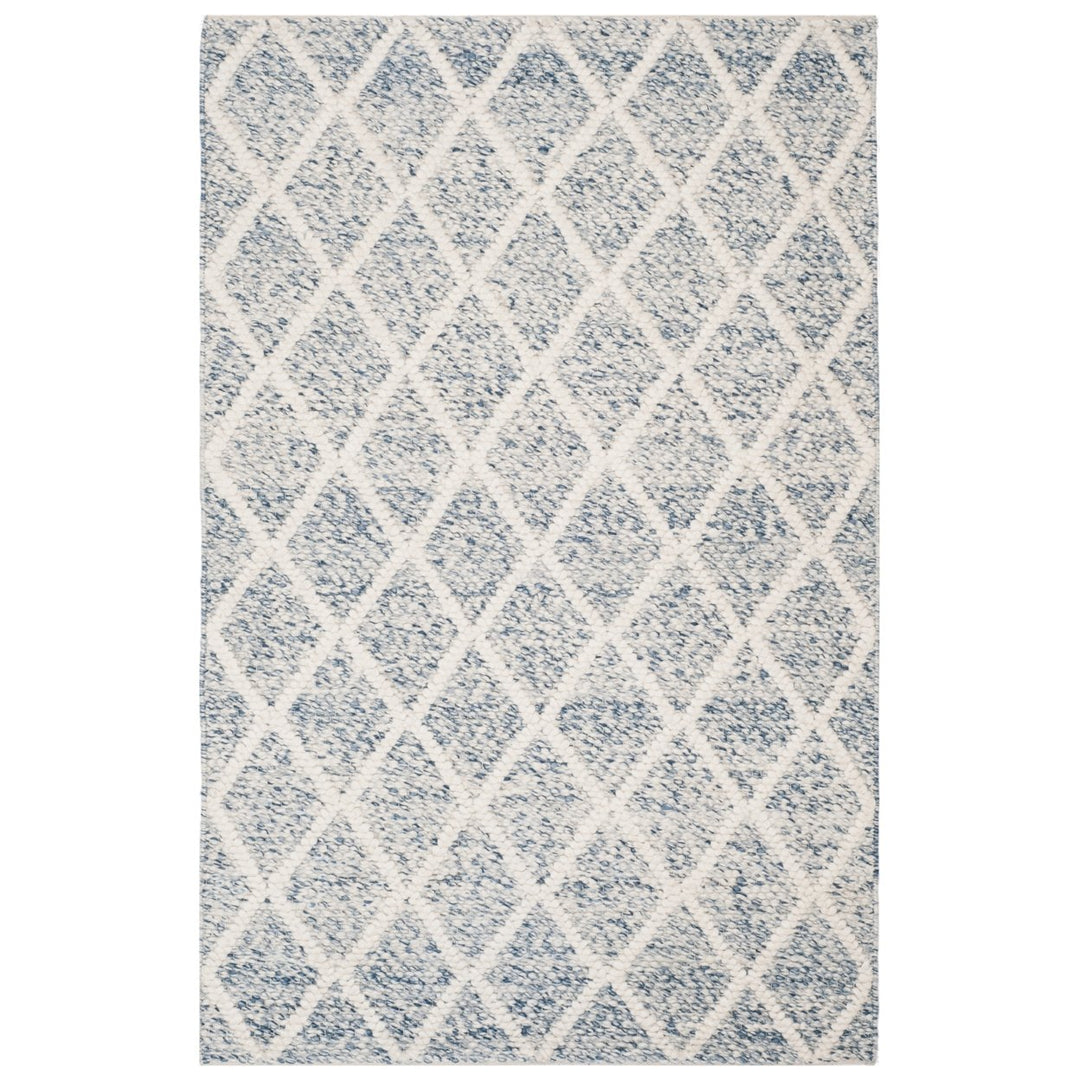 SAFAVIEH Natura NAT711B Handwoven Ivory / Blue Rug Image 1