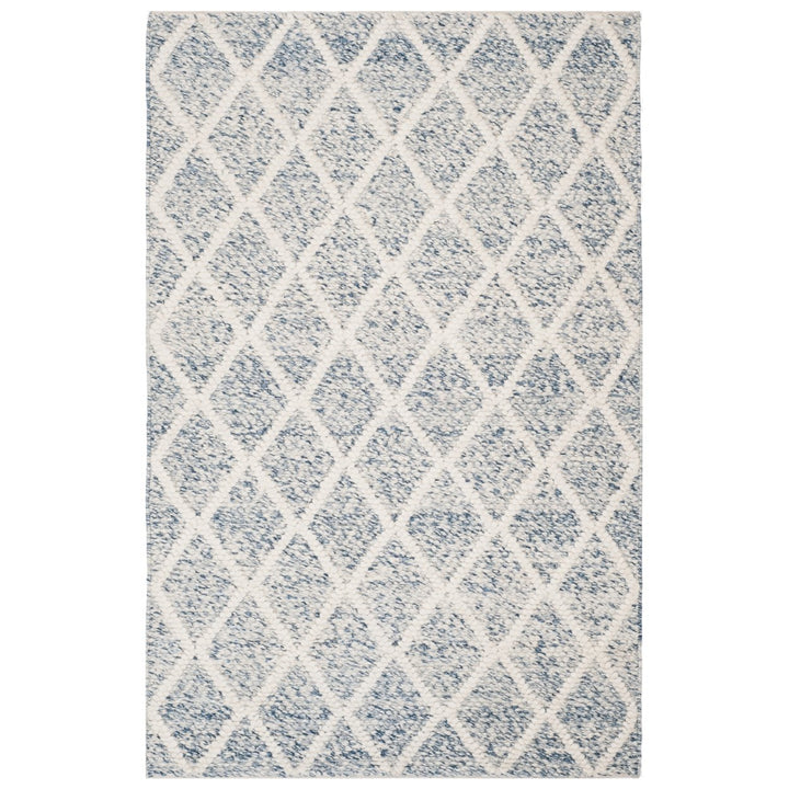 SAFAVIEH Natura NAT711B Handwoven Ivory / Blue Rug Image 1