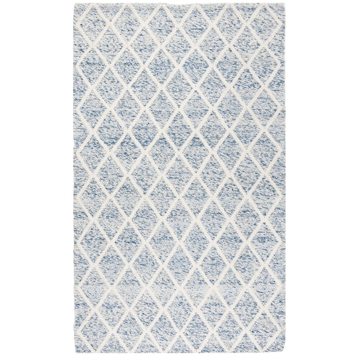 SAFAVIEH Natura NAT711B Handwoven Ivory / Blue Rug Image 1