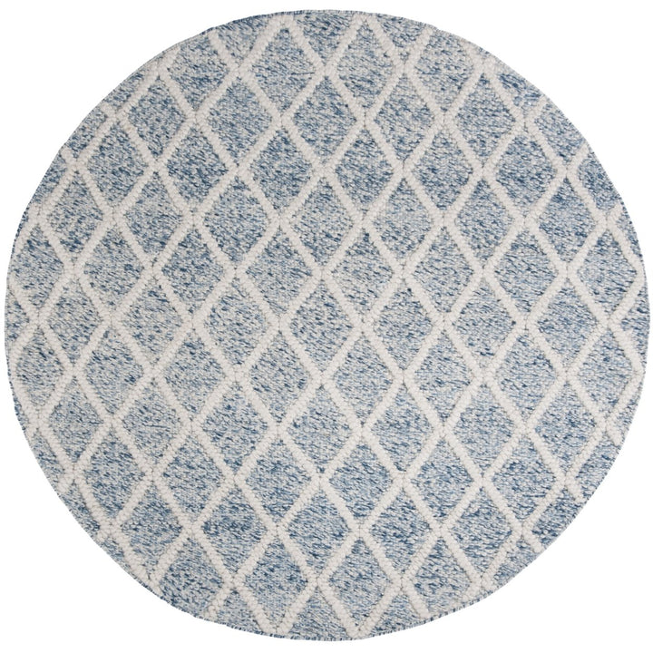 SAFAVIEH Natura NAT711B Handwoven Ivory / Blue Rug Image 1