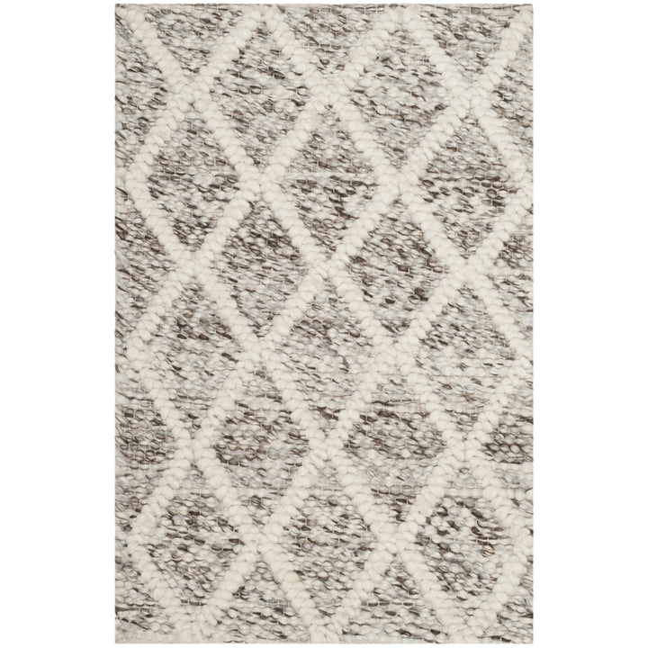 SAFAVIEH Natura NAT711A Handwoven Ivory / Stone Rug Image 1