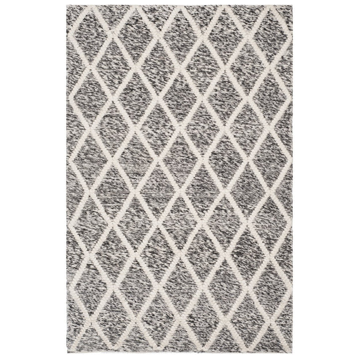 SAFAVIEH Natura NAT711C Handwoven Ivory / Black Rug Image 1