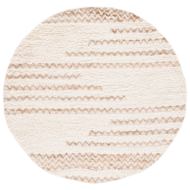 SAFAVIEH Natura NAT720A Handmade Ivory / Brown Rug Image 1