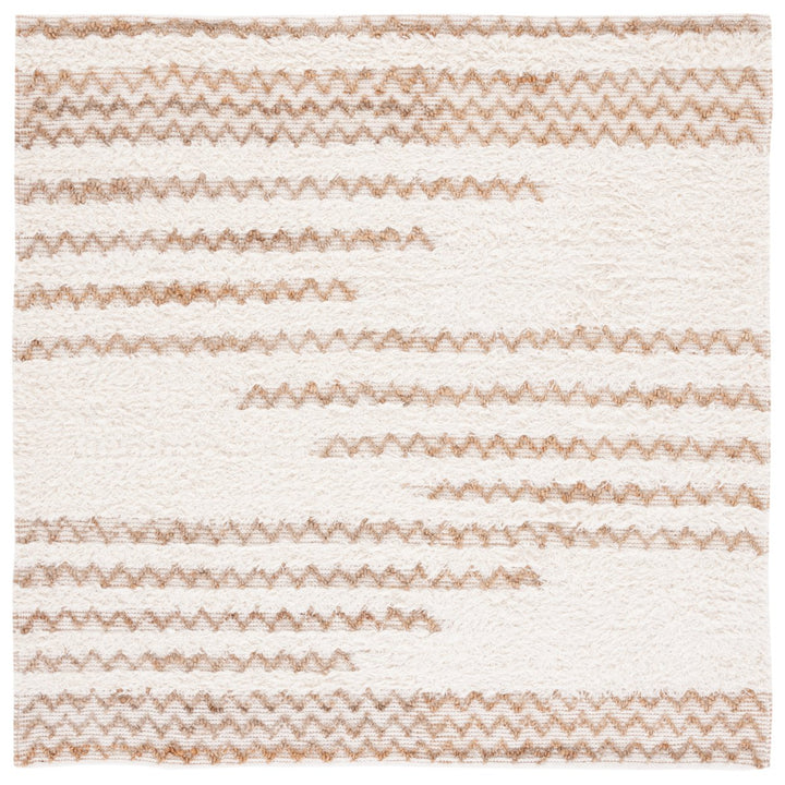 SAFAVIEH Natura NAT720A Handmade Ivory / Brown Rug Image 1