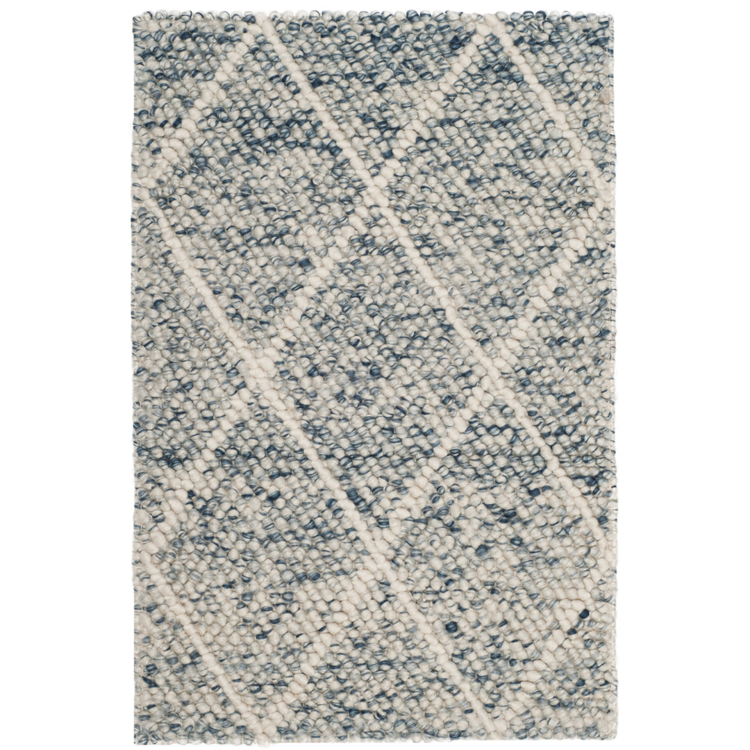 SAFAVIEH Natura NAT712B Handwoven Ivory / Blue Rug Image 1