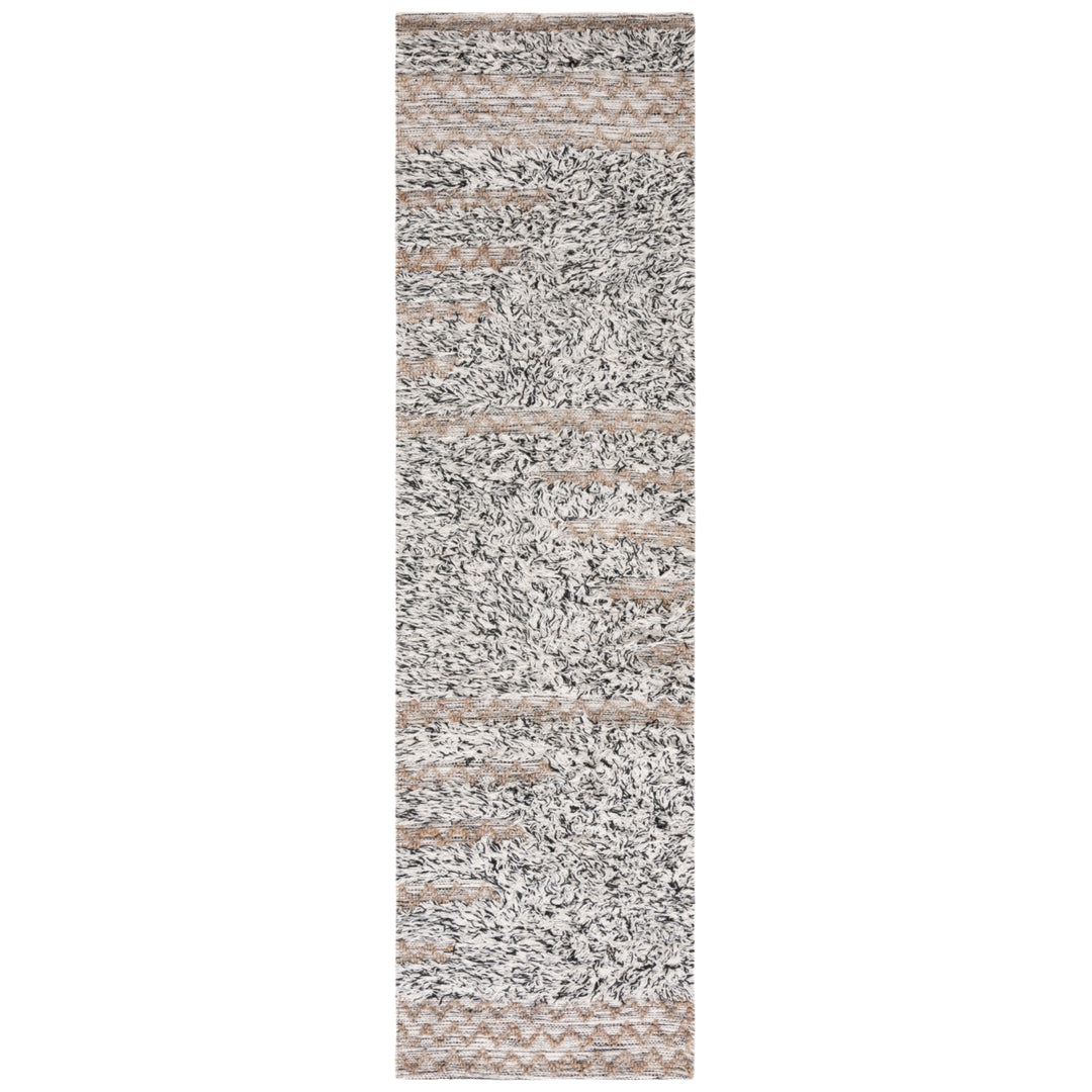 SAFAVIEH Natura NAT720Z Handmade Ivory / Black Rug Image 5