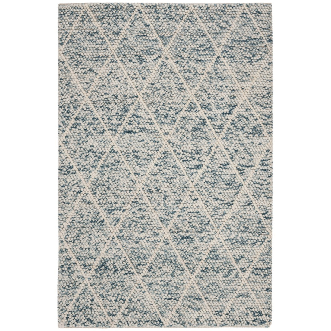 SAFAVIEH Natura NAT712B Handwoven Ivory / Blue Rug Image 1