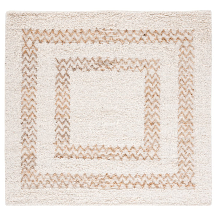 SAFAVIEH Natura NAT721A Handmade Ivory / Natural Rug Image 1