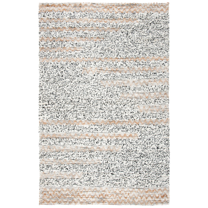 SAFAVIEH Natura NAT720Z Handmade Ivory / Black Rug Image 10