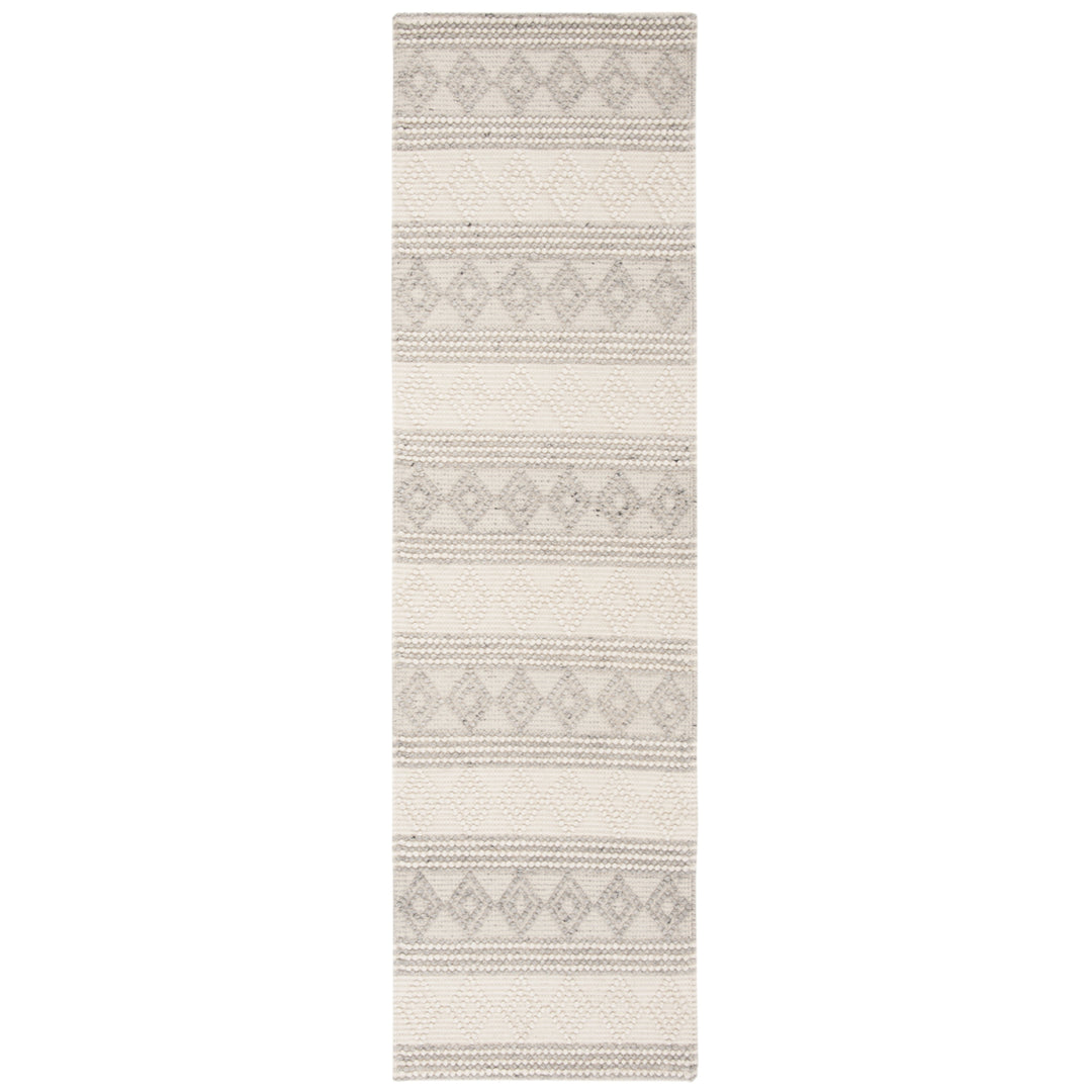 SAFAVIEH Natura NAT750F Handwoven Grey / Ivory Rug Image 5