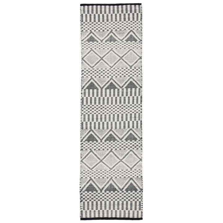 SAFAVIEH Natura NAT853A Handwoven Ivory / Black Rug Image 1