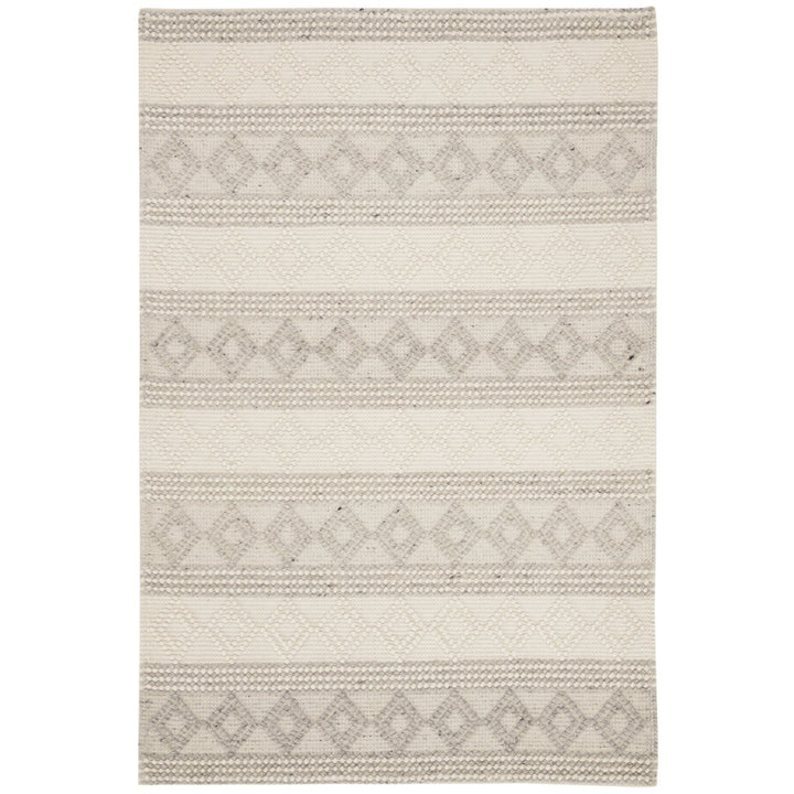 SAFAVIEH Natura NAT750F Handwoven Grey / Ivory Rug Image 1