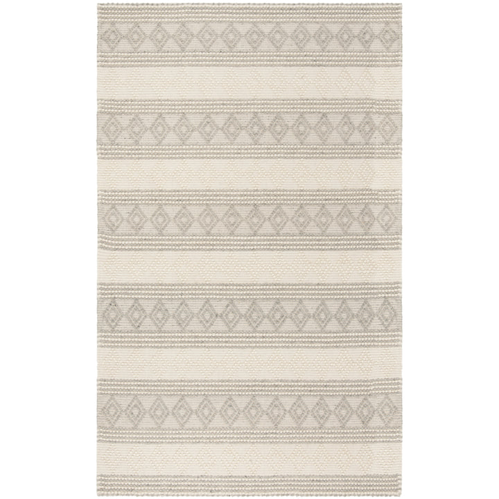 SAFAVIEH Natura NAT750F Handwoven Grey / Ivory Rug Image 9