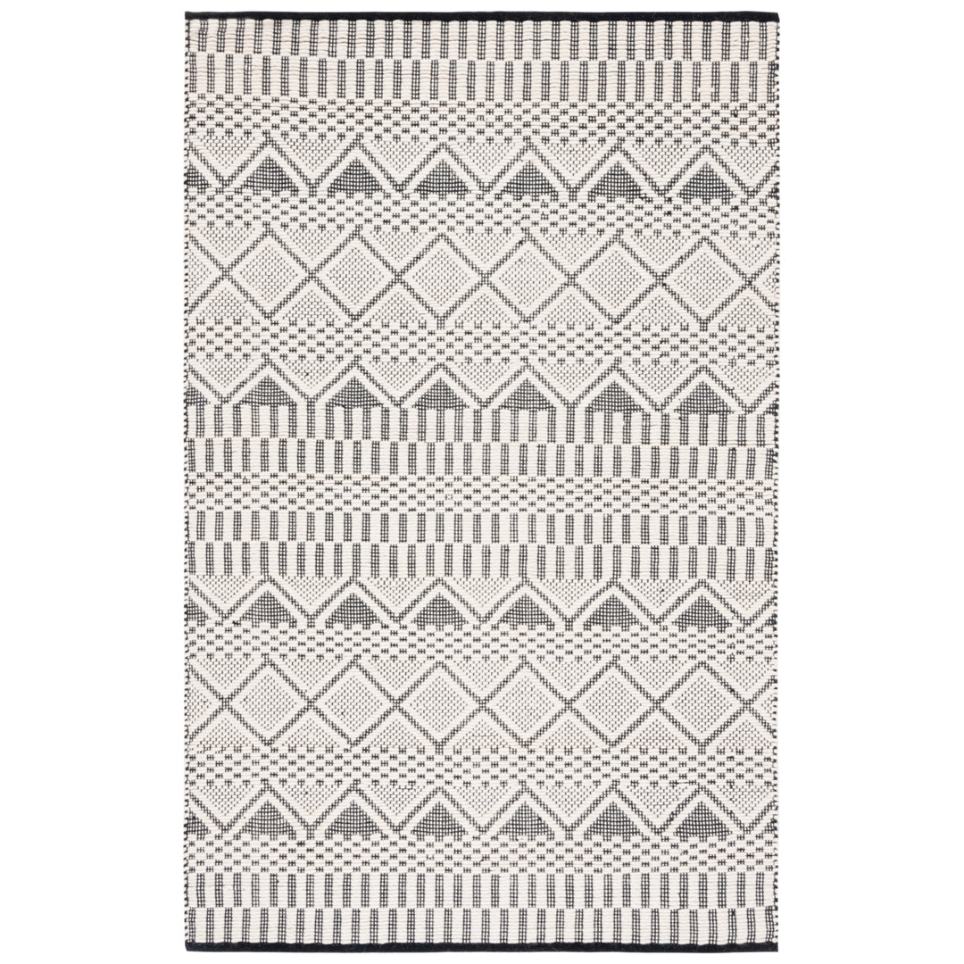 SAFAVIEH Natura NAT853A Handwoven Ivory / Black Rug Image 1