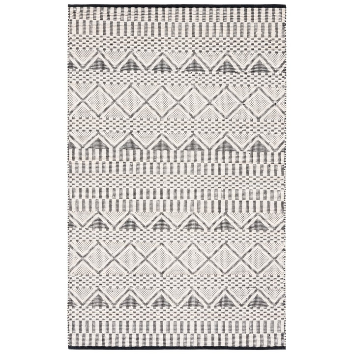 SAFAVIEH Natura NAT853A Handwoven Ivory / Black Rug Image 1