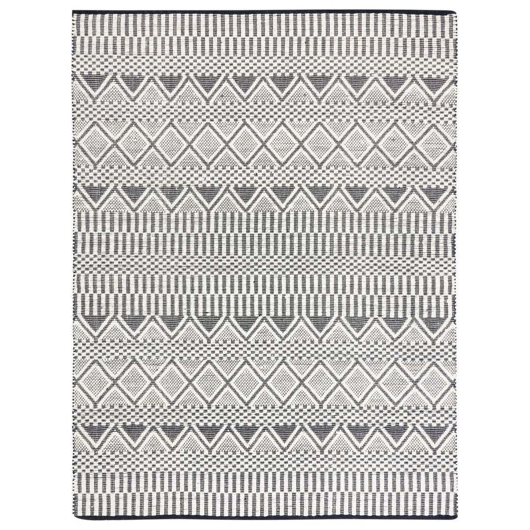 SAFAVIEH Natura NAT853A Handwoven Ivory / Black Rug Image 1