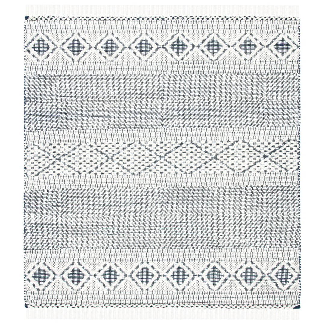 SAFAVIEH Natura NAT856A Handwoven Ivory / Navy Rug Image 1