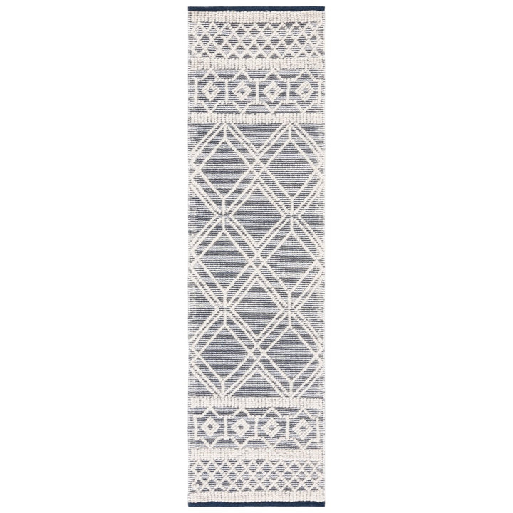 SAFAVIEH Natura NAT826N Handwoven Ivory / Navy Rug Image 1