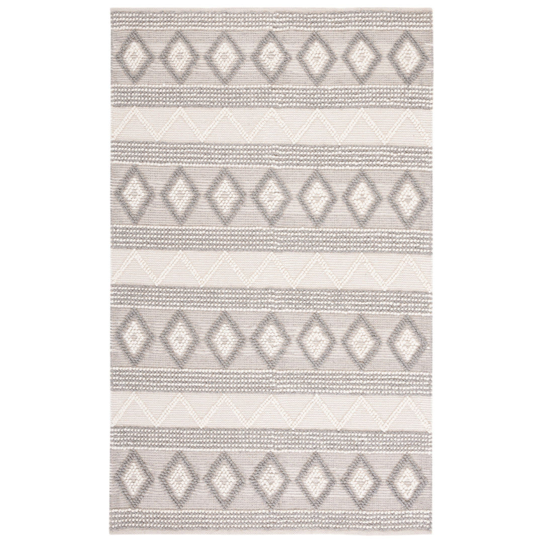 SAFAVIEH Natura NAT829F Handwoven Ivory / Grey Rug Image 1