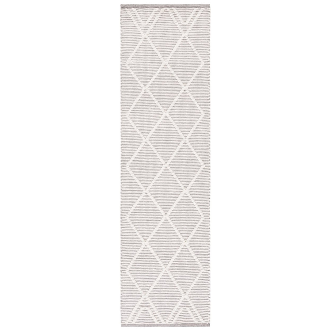 SAFAVIEH Natura NAT832F Handwoven Grey / Ivory Rug Image 1