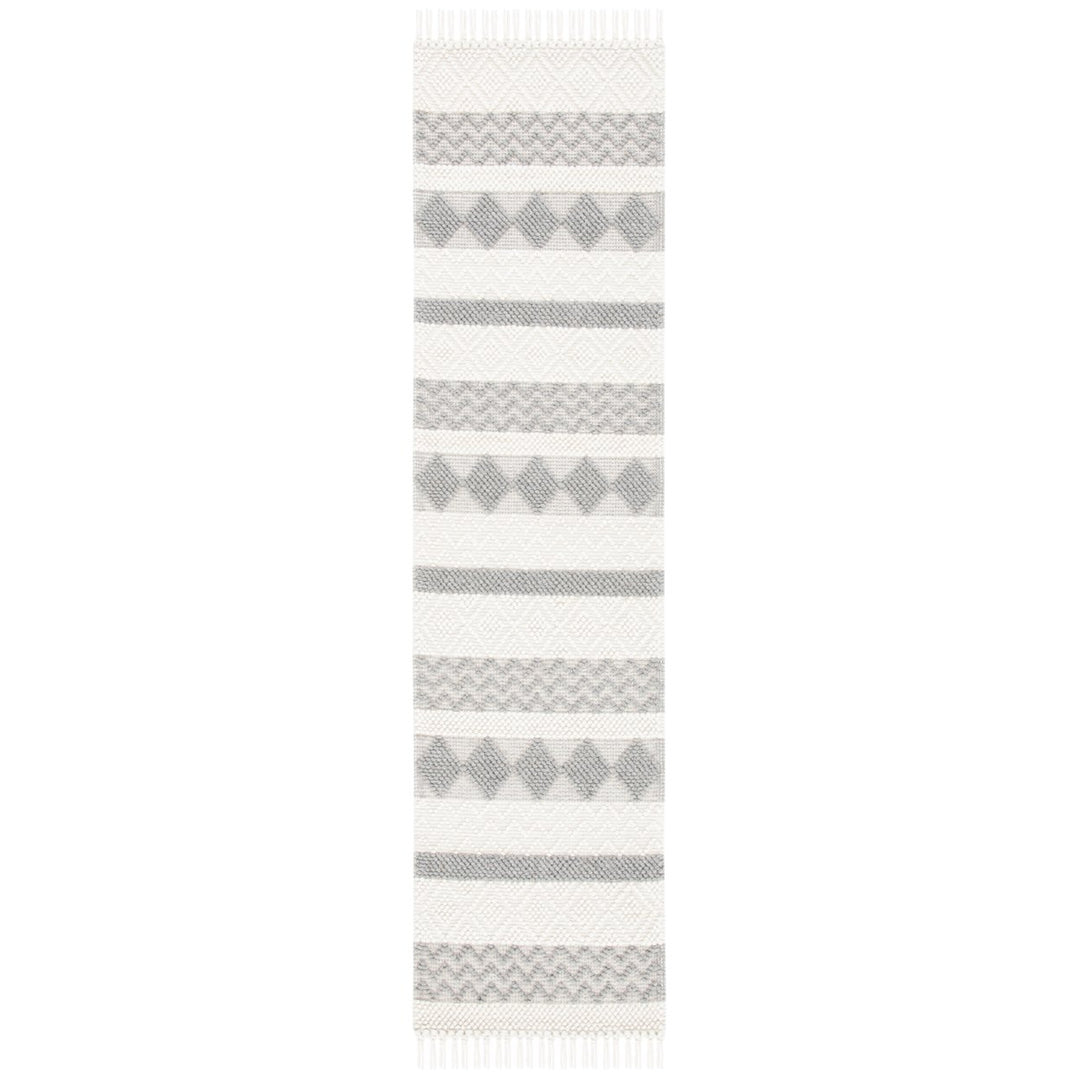 SAFAVIEH Natura NAT851A Handwoven Ivory / Grey Rug Image 1