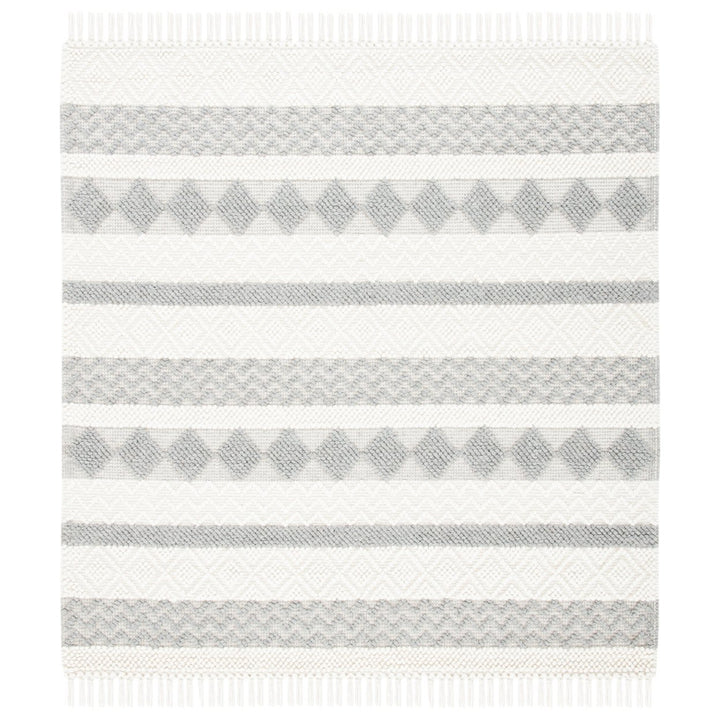 SAFAVIEH Natura NAT851A Handwoven Ivory / Grey Rug Image 1