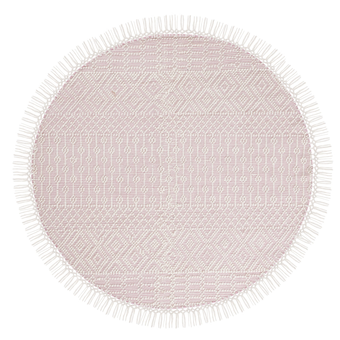 SAFAVIEH Natura NAT852R Handmade Ivory / Pink Rug Image 4