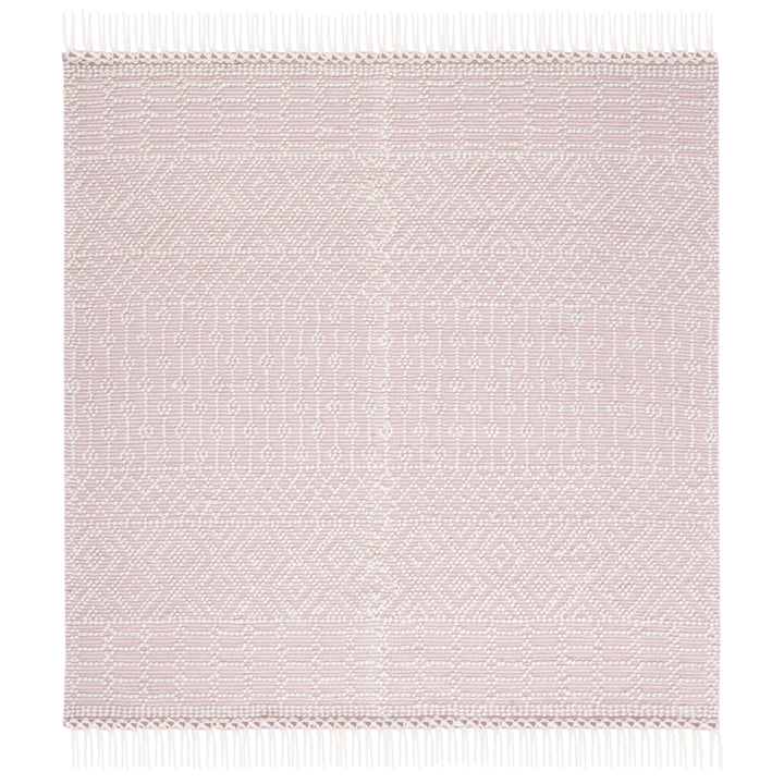 SAFAVIEH Natura NAT852R Handmade Ivory / Pink Rug Image 6