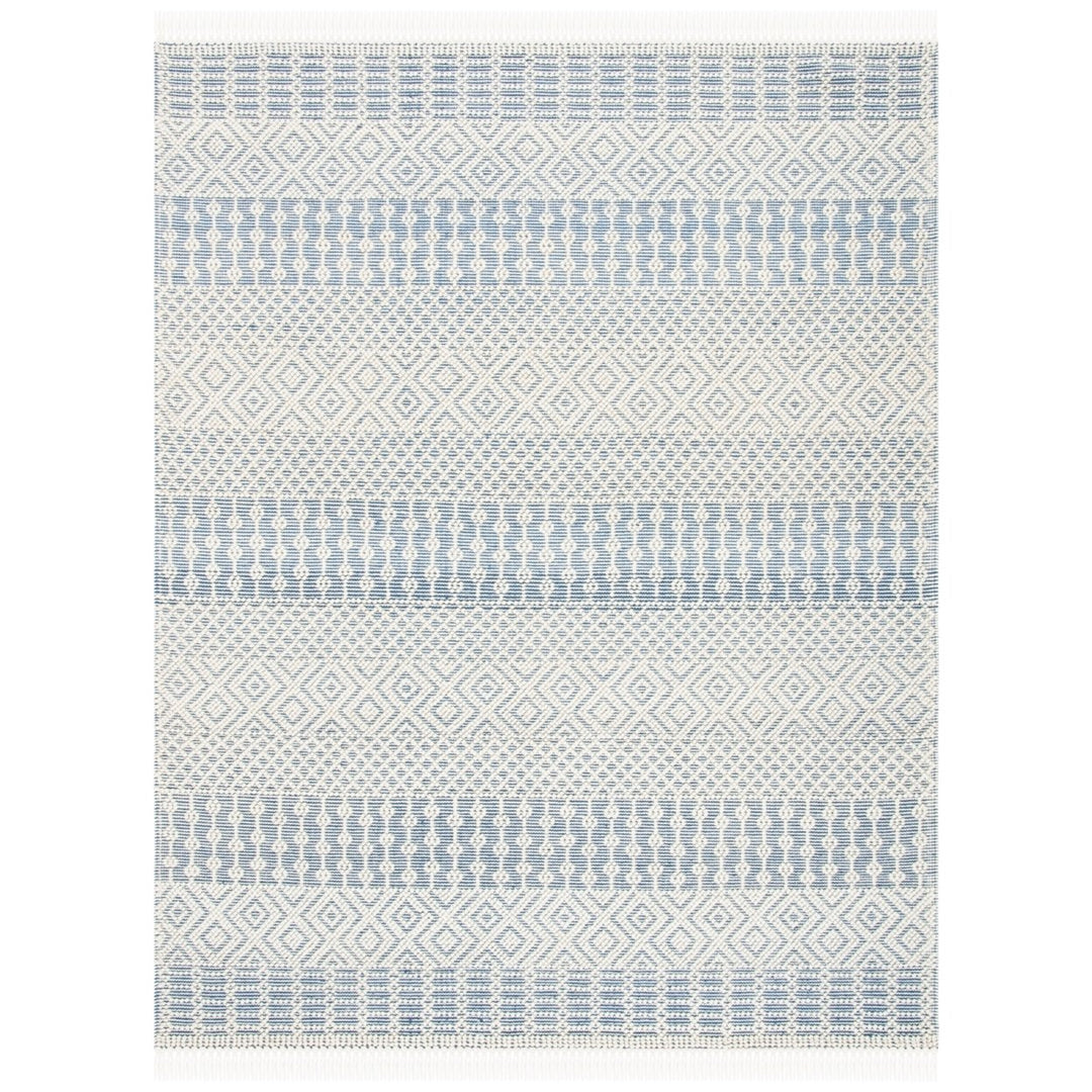 SAFAVIEH Natura NAT852M Handmade Ivory / Blue Rug Image 1