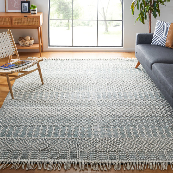 SAFAVIEH Natura Collection NAT852Y Handmade Green Rug Image 1