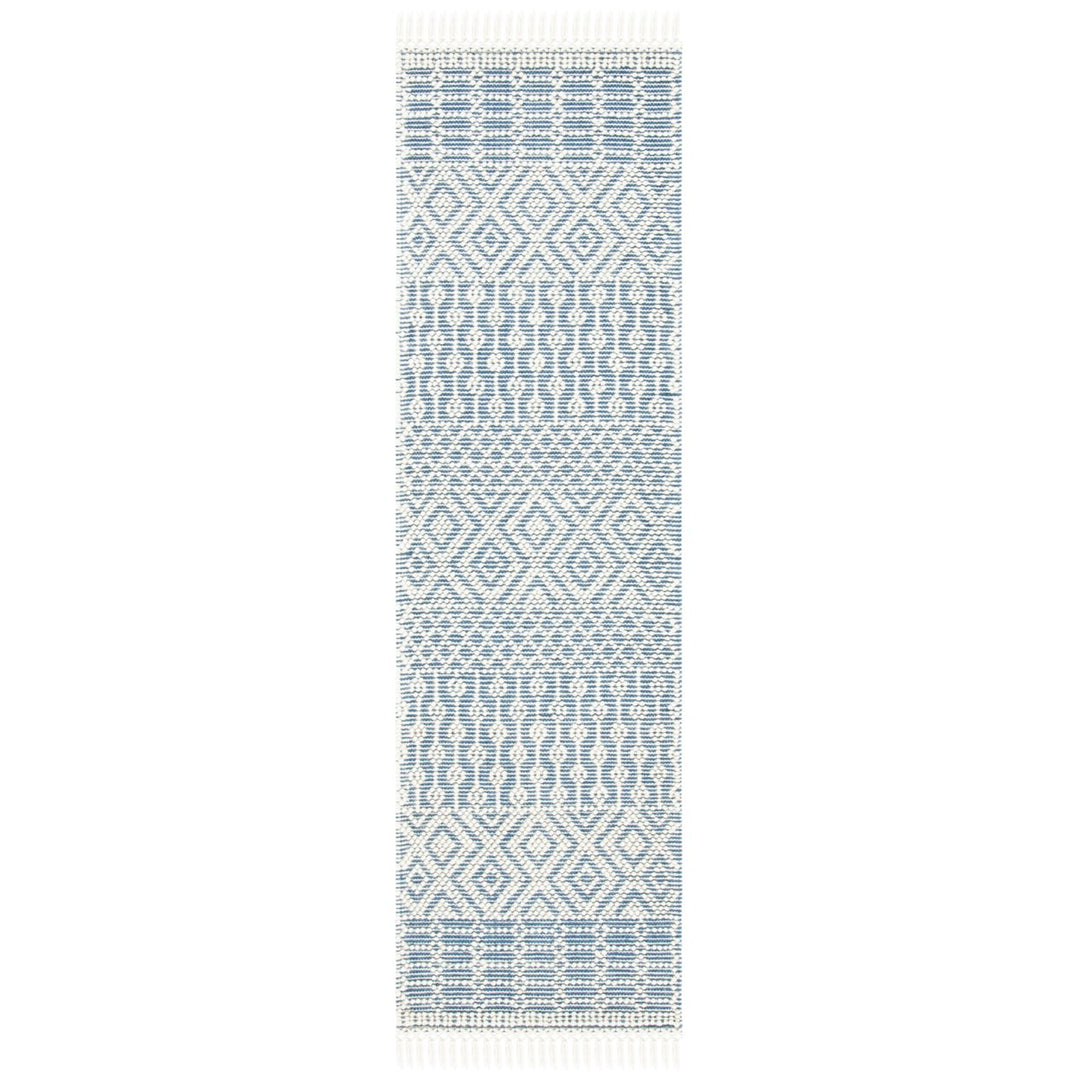 SAFAVIEH Natura NAT852M Handmade Ivory / Blue Rug Image 5