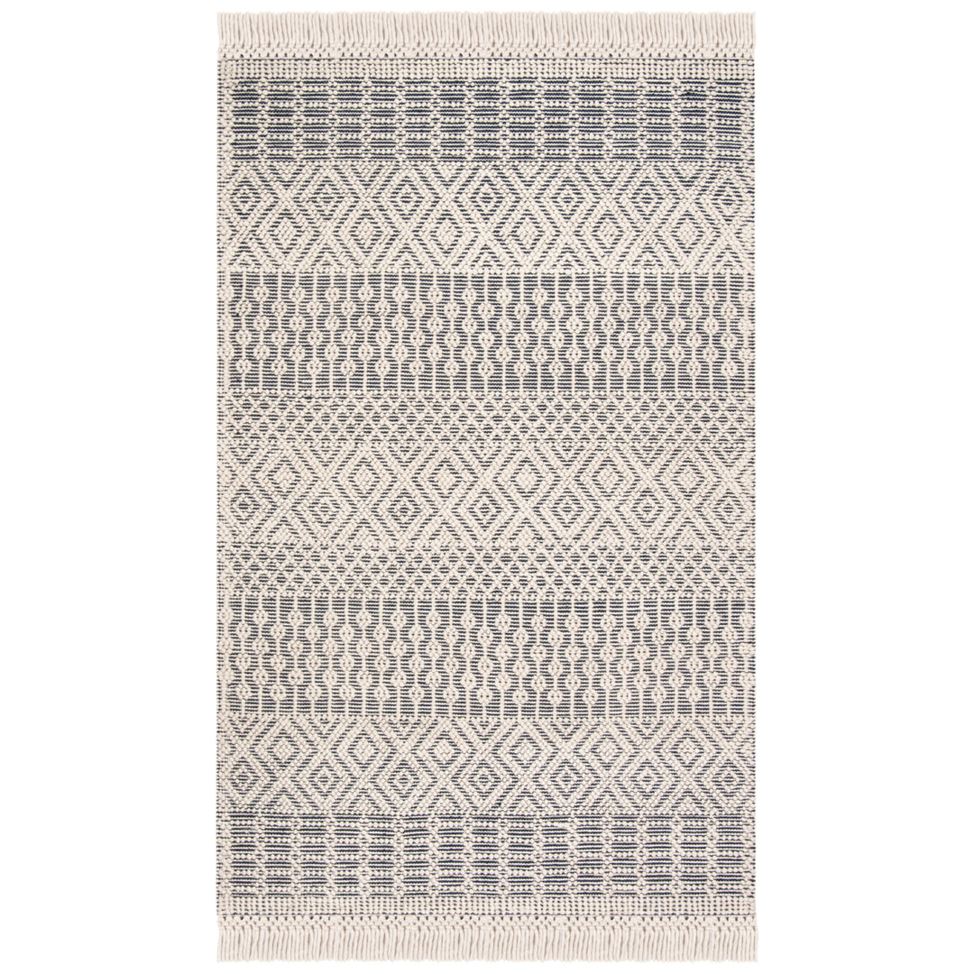 SAFAVIEH Natura NAT852N Handmade Ivory / Navy Rug Image 10