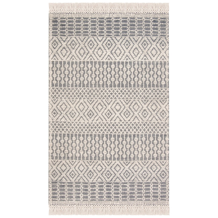 SAFAVIEH Natura NAT852N Handmade Ivory / Navy Rug Image 1