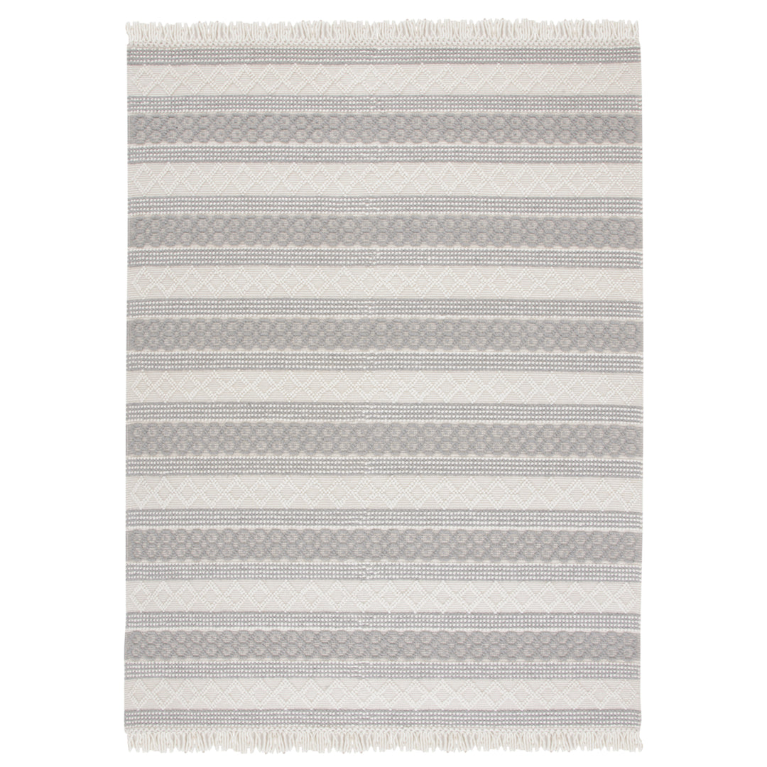 SAFAVIEH Natura NAT859A Handwoven Ivory / Grey Rug Image 1