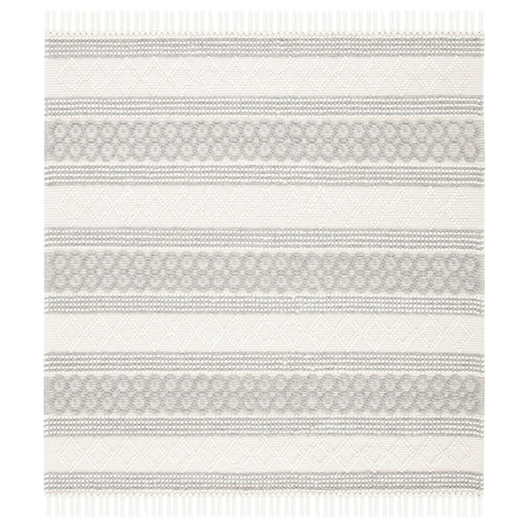 SAFAVIEH Natura NAT859A Handwoven Ivory / Grey Rug Image 1