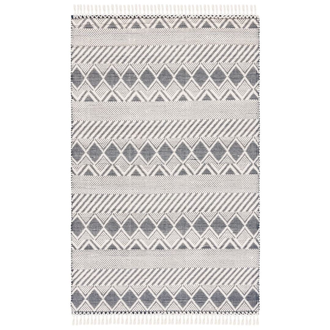 SAFAVIEH Natura NAT858A Handwoven Ivory / Charcoal Rug Image 1