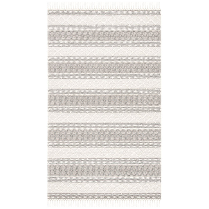 SAFAVIEH Natura NAT859A Handwoven Ivory / Grey Rug Image 1