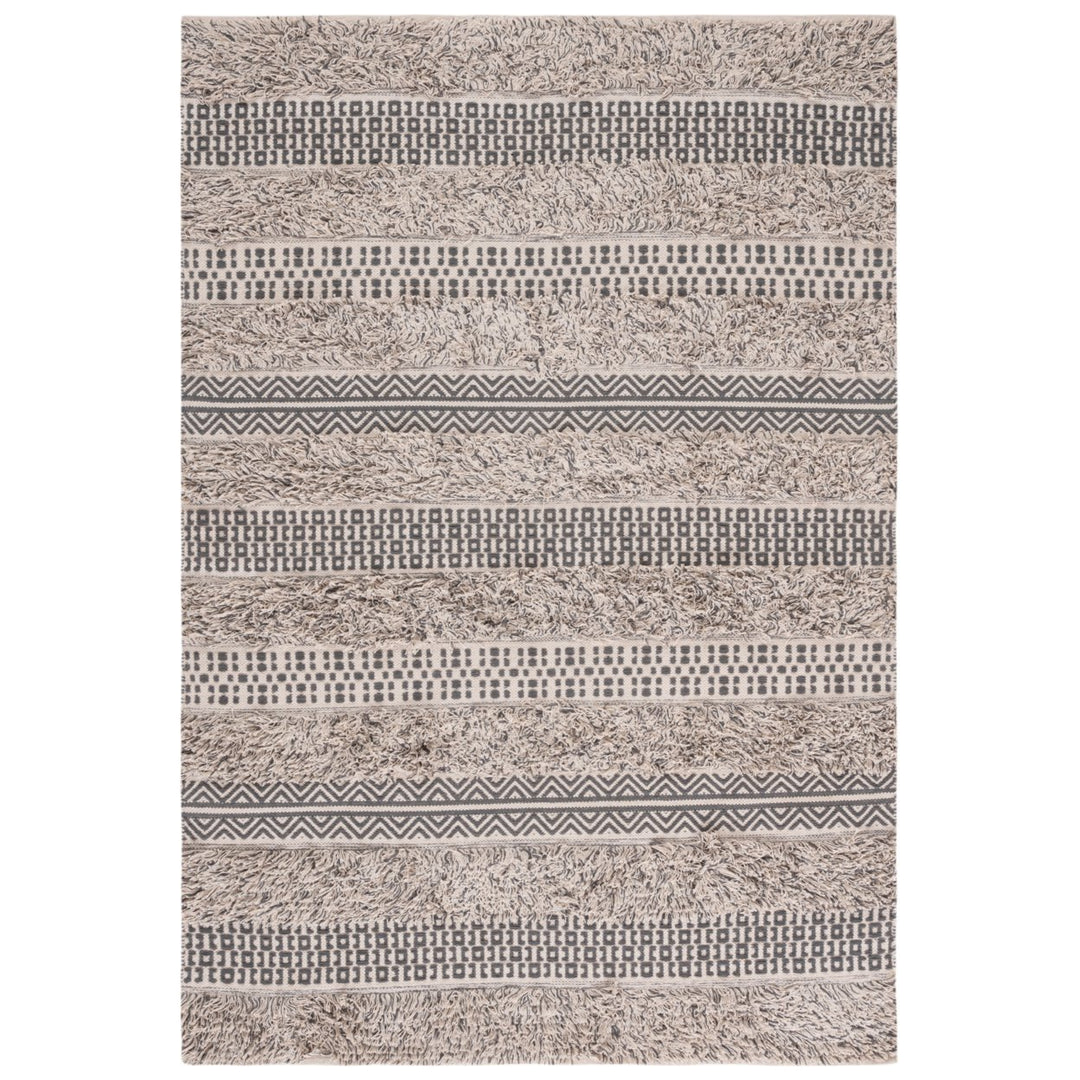 SAFAVIEH Natura NAT928F Handwoven Grey / Ivory Rug Image 1