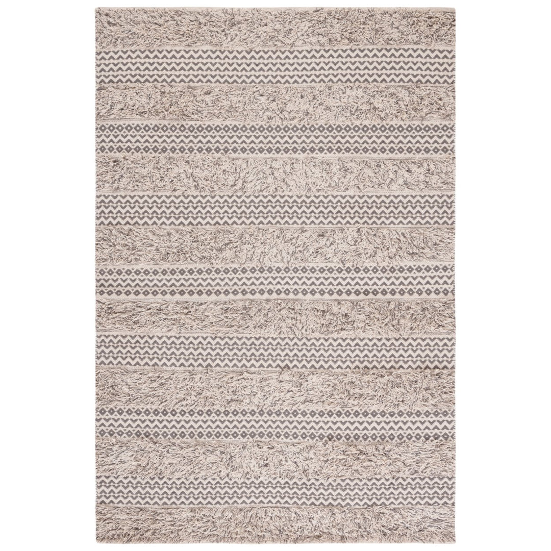 SAFAVIEH Natura NAT929F Handwoven Grey / Ivory Rug Image 1